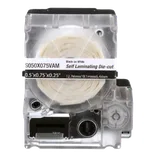 R100X075V1M Samolaminovací štítky TurnTell 19,1x25,4mm, průměr 3,1-4,1mm, vinyl, bílé, kazeta MP 175ks