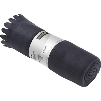 DAIBER JN 957 / Fleecová deka s třásněmi - navy 120x150 cm