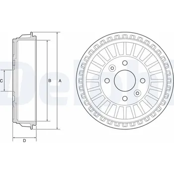 Brzdový buben Brzdový buben DELPHI BF620