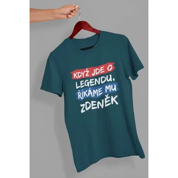 Pánské tričko Zdeněk Barva: Petrolejová modrá, Velikost: 2XL