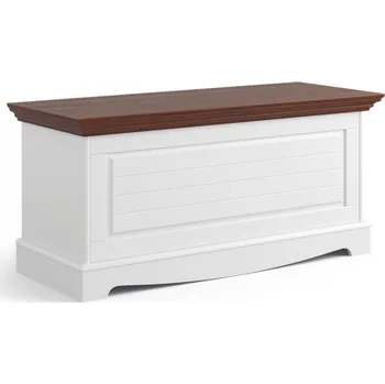 Truhla Truhla LUNO bílá/ořech