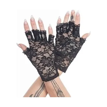 Rukavice Gotické krajkové bezprsté rukavice s květy