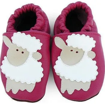 Capáčky Afelo Kožené capáčky barefoot 12-18 m OVEČKA Eliška