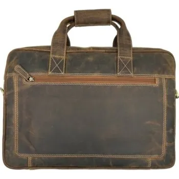 Pánská aktovka Pánská kožená taška Borse in Pelle 001BIG - hnědá