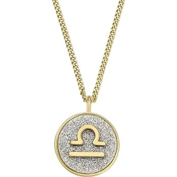 Náhrdelník Fossil Pozlacený náhrdelník znamení Váhy JOA00952710 + 2 měsíce na vrácení zboží