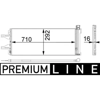 Výparník klimatizace Kondenzátor, klimatizace MAHLE AC 368 000P