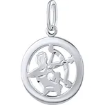 Silvego Stříbrný přívěsek znamení zvěrokruhu Střelec - kulatý SILVEGOB10283S12 + 2 měsíce na vrácení zboží