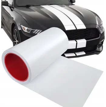 autokoberec Pásy na auto BÍLÁ MATNÁ s kanálkem 40x100cm / bm