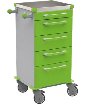 TINY 156 N vozík zdravotnický, plast ABS, zelená