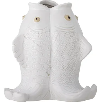 Váza Bloomingville, Váza Fili 19 cm bílá - Formadore