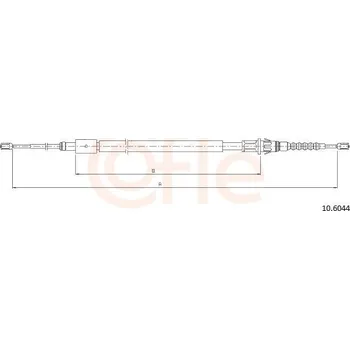 Autodíl Tažné lanko, parkovací brzda COFLE 10.6044