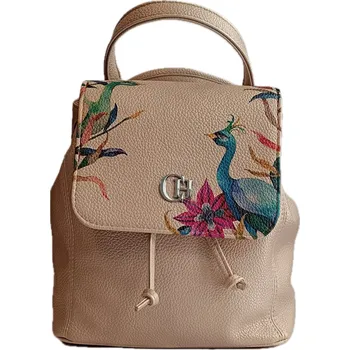 Městský batoh Chiara Kabelkobatoh dámský syntetický Chiara Filemon béžový / vzor