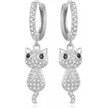 Beneto Něžné stříbrné náušnice Kočičky AGUC2574D + 2 měsíce na vrácení zboží