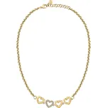 Morellato Půvabný pozlacený náhrdelník se srdíčky Bagliori SAVO23 + 2 měsíce na vrácení zboží