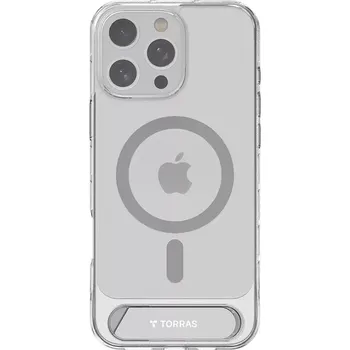 Pouzdro na mobilní telefon Torras Pstand Series Case for iPhone 16 Pro (Transparent)