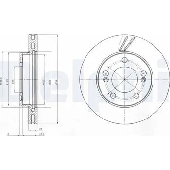 Brzdový kotouč Brzdový kotouč DELPHI BG4206