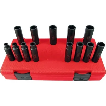 Gola sada KRAFTWERKTOOLS Souprava nástavců 3/8" 7-19mm prodloužené kované 13ks SS3113D