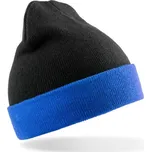 RESULT RC 930X BLACK COMPASS / Pletená čepice dvoubarevná - black/royal Univerzální