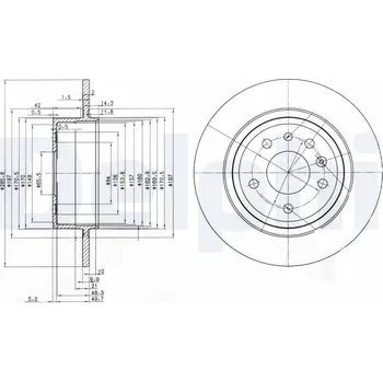 Brzdový kotouč Brzdový kotouč DELPHI BG3908C