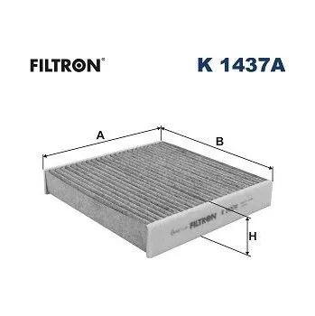 Ventilátor topení a klimatizace Filtr, vzduch v interiéru FILTRON K 1437A