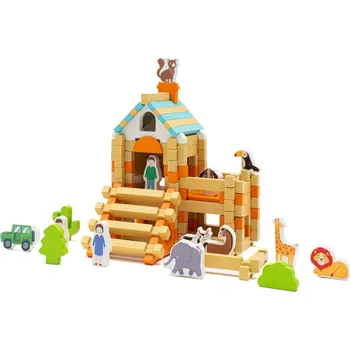 Dřevěná hračka Dřevěné stavební kostky Montessori Baby Mix