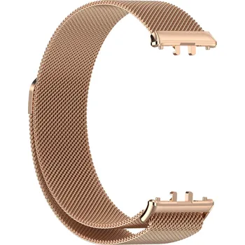 Řemínek na hodinky 4wrist Řemínek pro Samsung Fit 3 - Milanese Loop Rose Gold + 2 měsíce na vrácení zboží