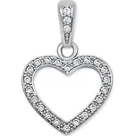 Soliter Srdíčkový přívěsek z bílého zlata s krystaly 249 001 00561 07 + 2 měsíce na vrácení zboží