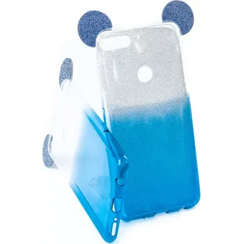 Pouzdro na mobilní telefon Pouzdro Mickey TPU Huawei Y7 / Y7 Prime 2018 Modré