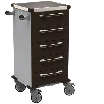 TINY 153 N vozík zdravotnický, plast ABS, černá