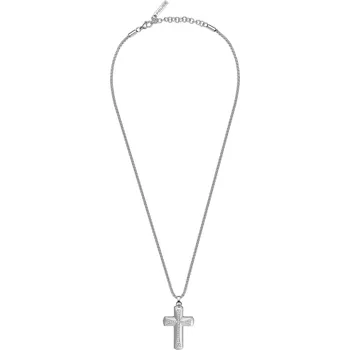 Náhrdelník Police Pánský ocelový náhrdelník Křížek Crossroads PEAGN0037701 + 2 měsíce na vrácení zboží