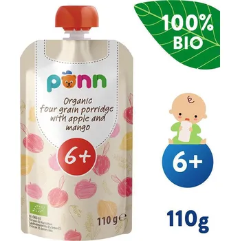 Dětská výživa Salvest Ponn BIO Cereální kaše s mangem a jablkem (110 g)