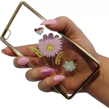 Pouzdro na mobilní telefon Pouzdro Diamonds design Samsung Galaxy J5 J510 2016 Květiny
