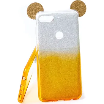 Pouzdro na mobilní telefon Pouzdro Mickey TPU Huawei Y7 / Y7 Prime 2018 Zlaté