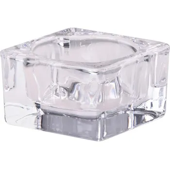 Svícen Bolsius Svícen sklo masiv 49x77 mm na Čaj. Maxi svíčku čirý 450 gram