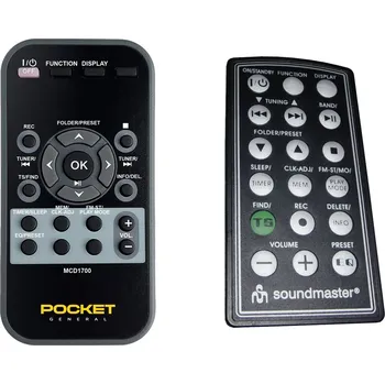 Dálkový ovladač SOUNDMASTER MCD1700 - dálkový ovladač duplikát
