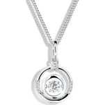 Modesi Stříbrný náhrdelník M41093 (řetízek, přívěsek) + 2 měsíce na vrácení zboží