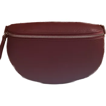 Kabelka Patrizia Piu Kožená ledvinka dámská 7111 - malinová