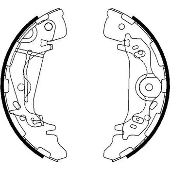 Brzdová čelist Sada brzdových čelistí TEXTAR 91075800