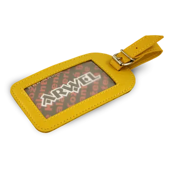Příslušenství k zavazadlu Arwel Kožená visačka na zavazadlo - žlutá