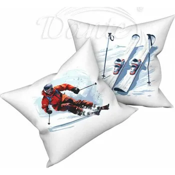 Dekorativní polštářek Dante Povlak Lyžař - 40 x 40 cm