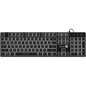 Klávesnice CONNECT IT Chocolate WhiteStar, černá CKB-5051-CS