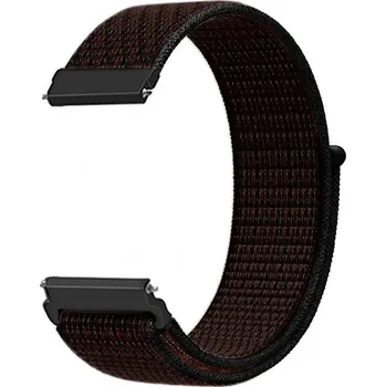 4wrist Provlékací řemínek pro Garmin 22 mm - Black/Red + 2 měsíce na vrácení zboží