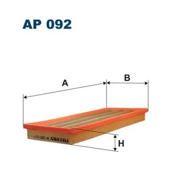 Vzduchový filtr Vzduchový filtr FILTRON AP 092
