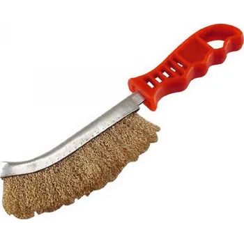 MAGG Kartáč drátěný pomosazený vlnitý drát 0,3mm