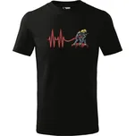 Tričko Hasičský puls - dětské (Velikost: 158, Barva trička: Černá)