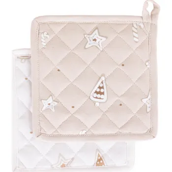 Chňapka Boltze Home Bavlněné kuchyňské chňapky, BAKERY, 20 x 20 cm, bílé