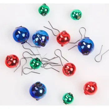 ZVONÍCÍ STROMEK ZVONÍCÍ STROMEK foukané korálky s úchyty Rautis, 12ks dekorace