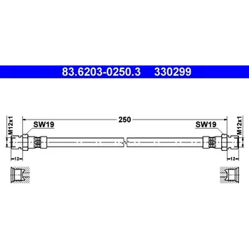 Brzdová hadice Brzdová hadice ATE 83.6203-0250.3
