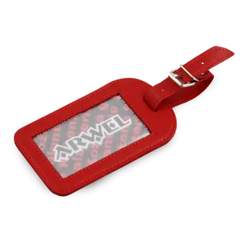 Příslušenství k zavazadlu Arwel Kožená visačka na zavazadlo červená