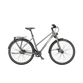 Jízdní kolo Dámské krosové kolo KTM LIFE TOUR 2025 Barva: Šedá, Velikost rámu: S včetně pedálů